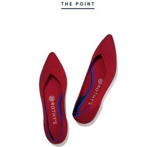 *NWOB* ROTHY’S “THE POINT” shoes in chili red